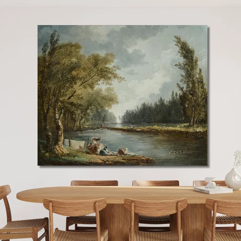 Die Marne In Charenton Und Die Mühle In Charenton Hubert Robert