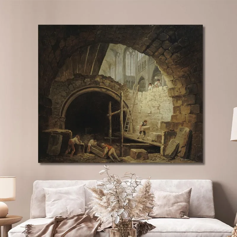 La Violazione Delle Volte Dei Re Nella Basilica Di Saint-Denis Hubert Robert