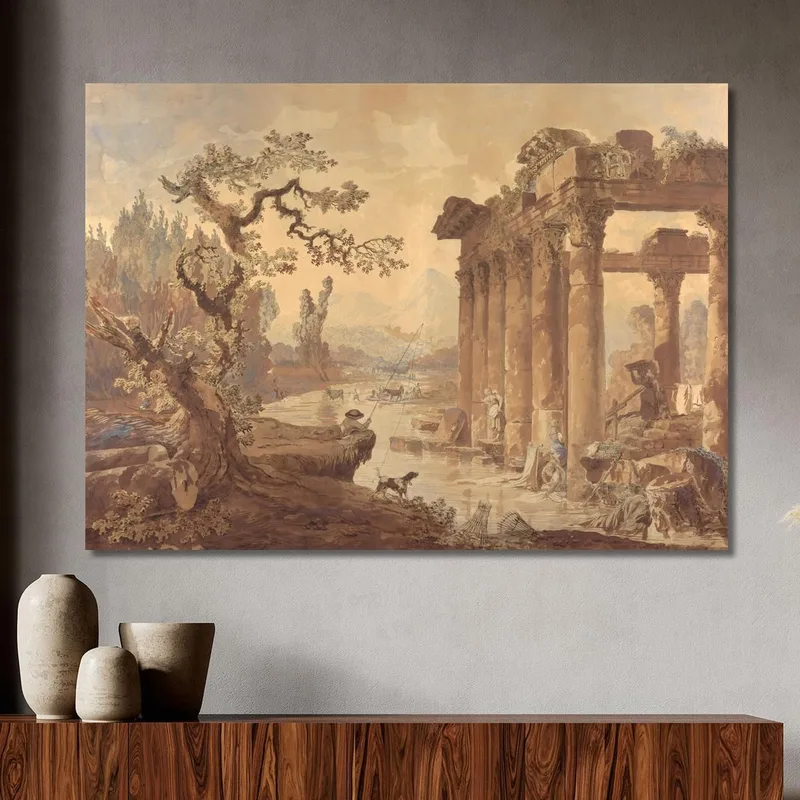 Paesaggio Con Rovine Hubert Robert