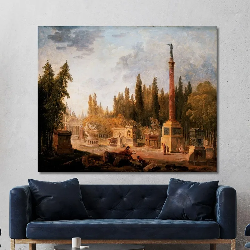 El Jardín Del Museo De Los Monumentos Franceses Antiguo Convento De Los Pequeños Agustinos Hubert Robert