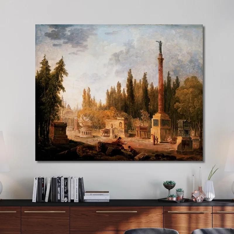 El Jardín Del Museo De Los Monumentos Franceses Antiguo Convento De Los Pequeños Agustinos Hubert Robert