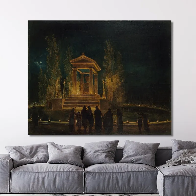 Il Mausoleo Temporaneo Di Jean-Jacques Rousseau Sul Bacino Delle Tuileries Hubert Robert