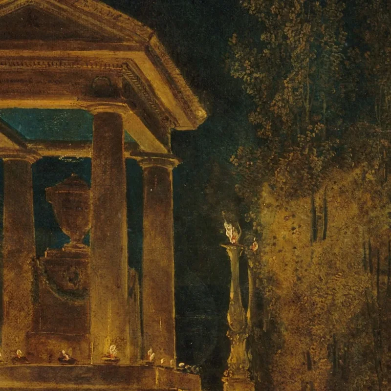 Il Mausoleo Temporaneo Di Jean-Jacques Rousseau Sul Bacino Delle Tuileries Hubert Robert