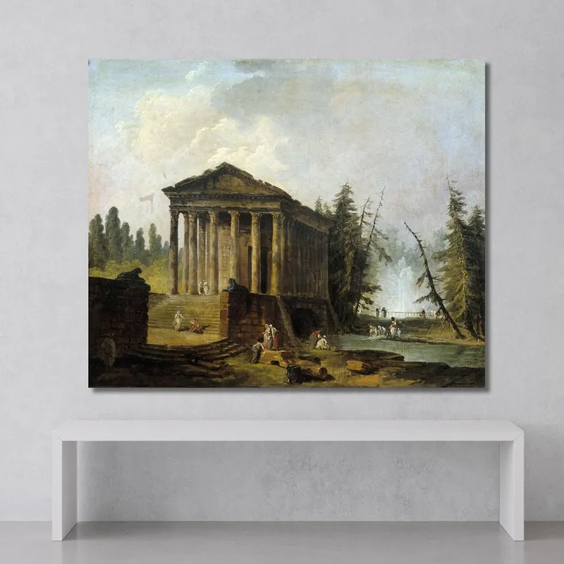 The Ancient Temple Hubert Robert
