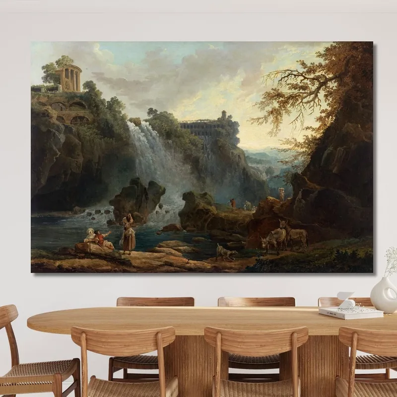 Chutes De Tivoli Hubert Robert