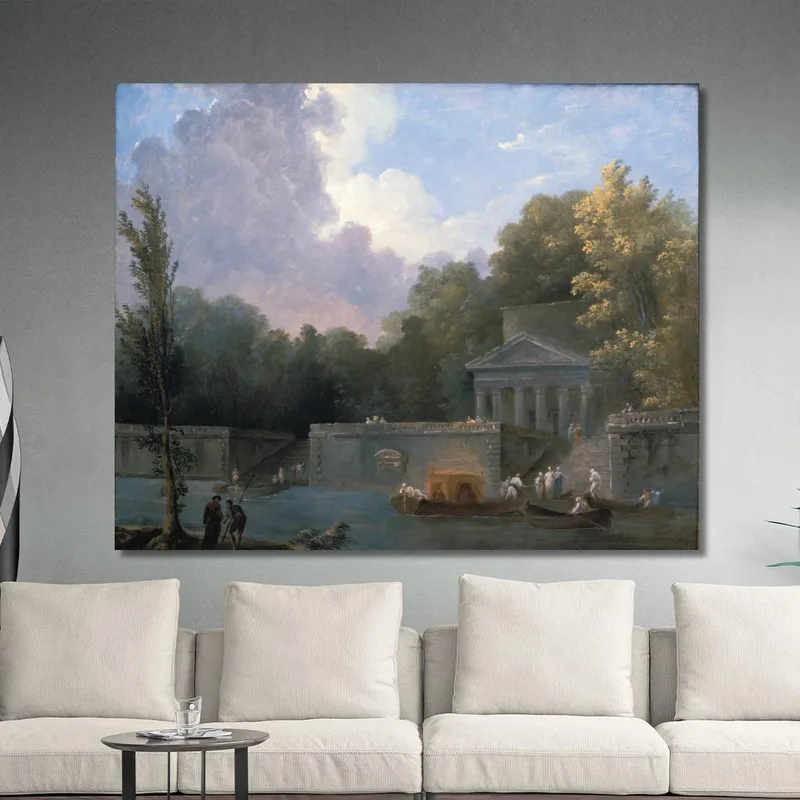 Scène De Parc Hubert Robert