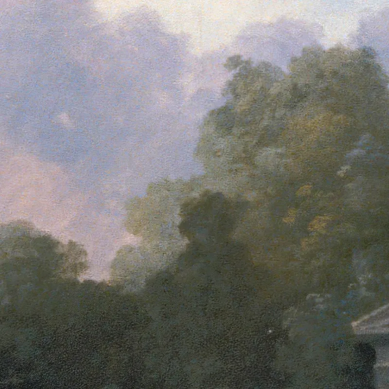 Scène De Parc Hubert Robert