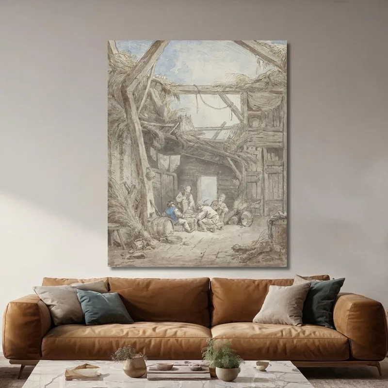 Ferme En Ruine Hubert Robert