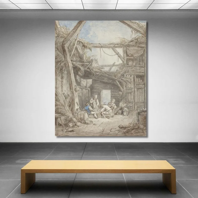 Ferme En Ruine Hubert Robert