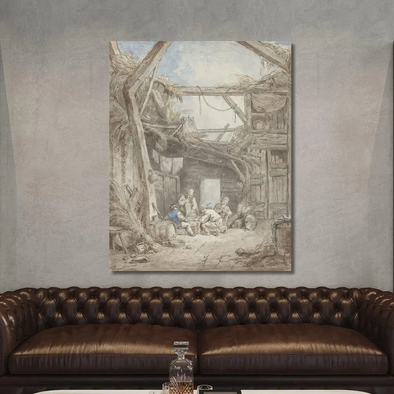 Ferme En Ruine Hubert Robert