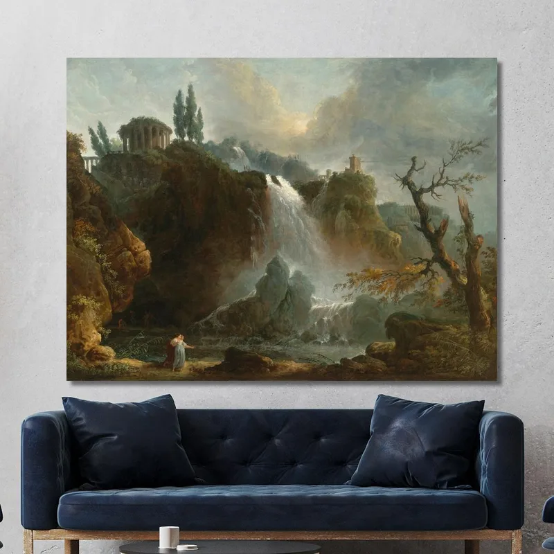 The Cascades At Tivoli Hubert Robert
