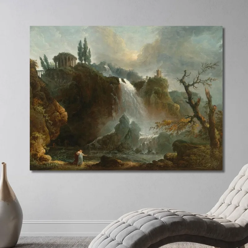 The Cascades At Tivoli Hubert Robert