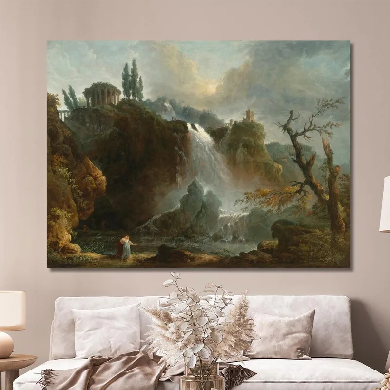 The Cascades At Tivoli Hubert Robert