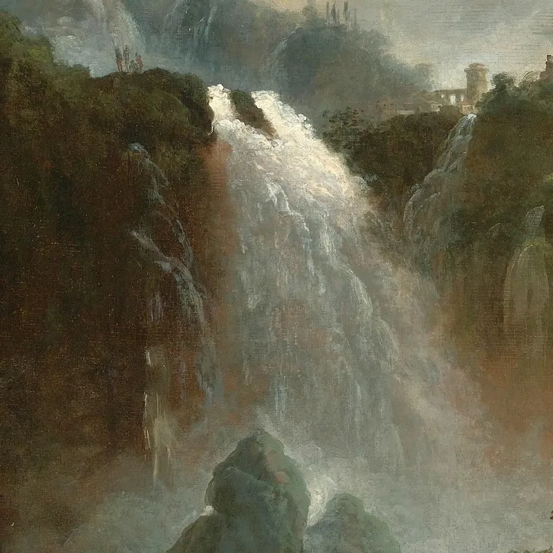 The Cascades At Tivoli Hubert Robert