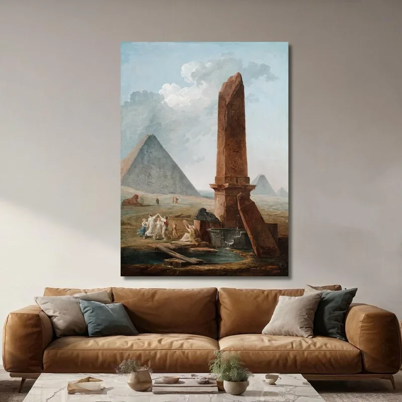 Le Farandole Tra I Monumenti Egiziani Hubert Robert
