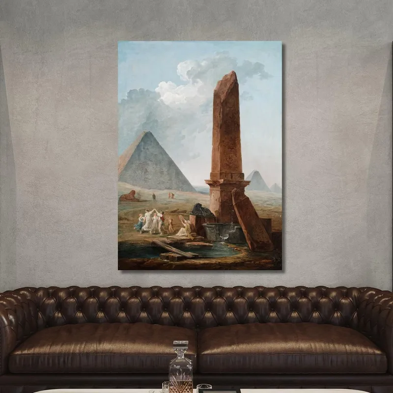 Le Farandole Tra I Monumenti Egiziani Hubert Robert