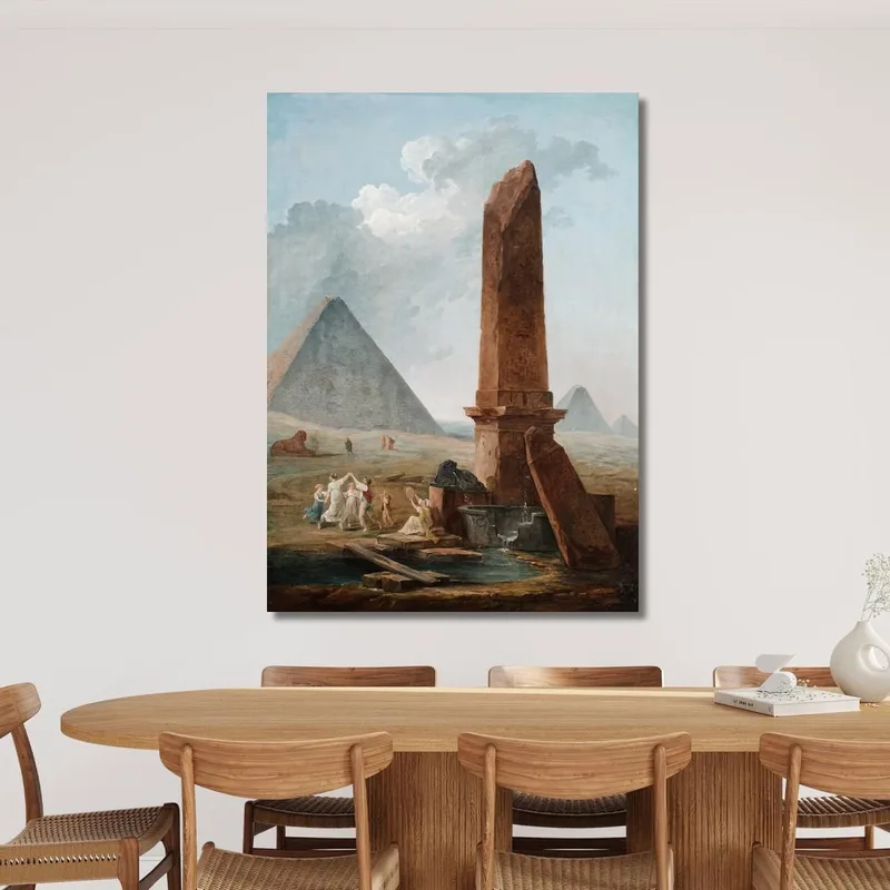 Le Farandole Tra I Monumenti Egiziani Hubert Robert