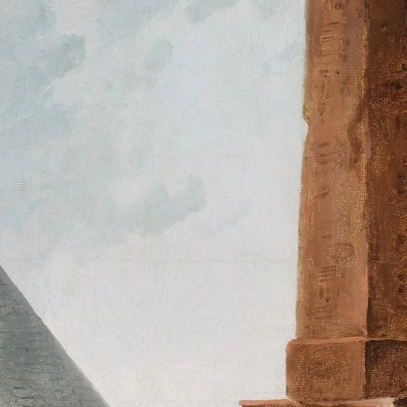 Le Farandole Tra I Monumenti Egiziani Hubert Robert