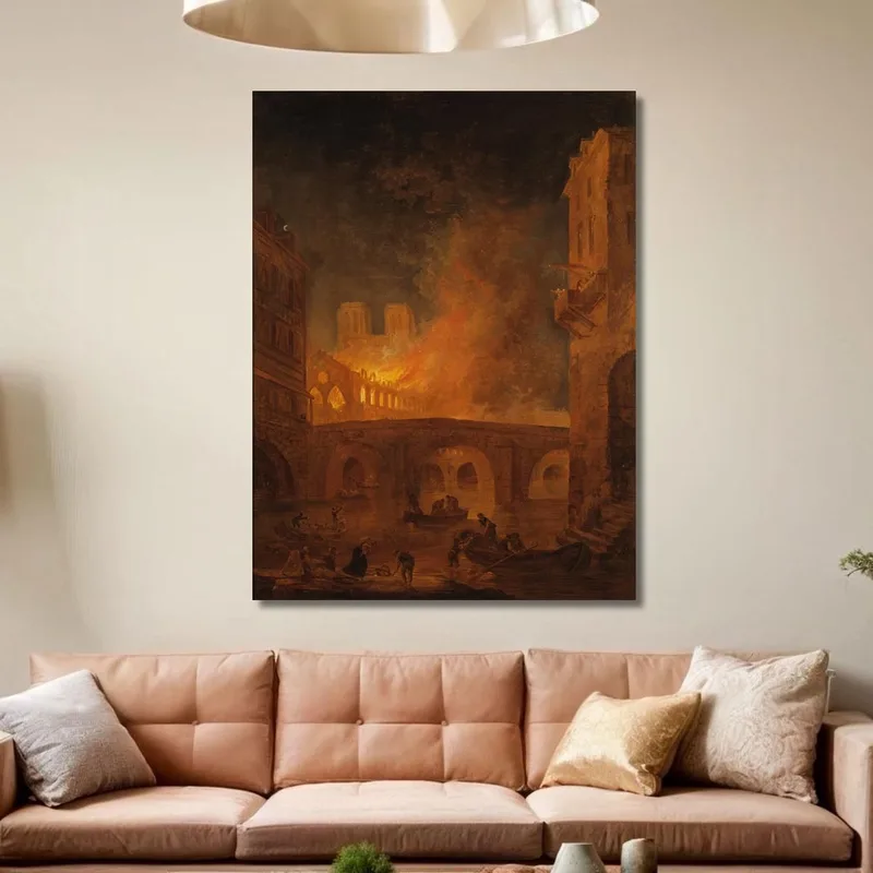 Der Brand Des Hôtel-Dieu In Paris Hubert Robert