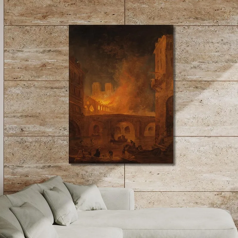 Der Brand Des Hôtel-Dieu In Paris Hubert Robert