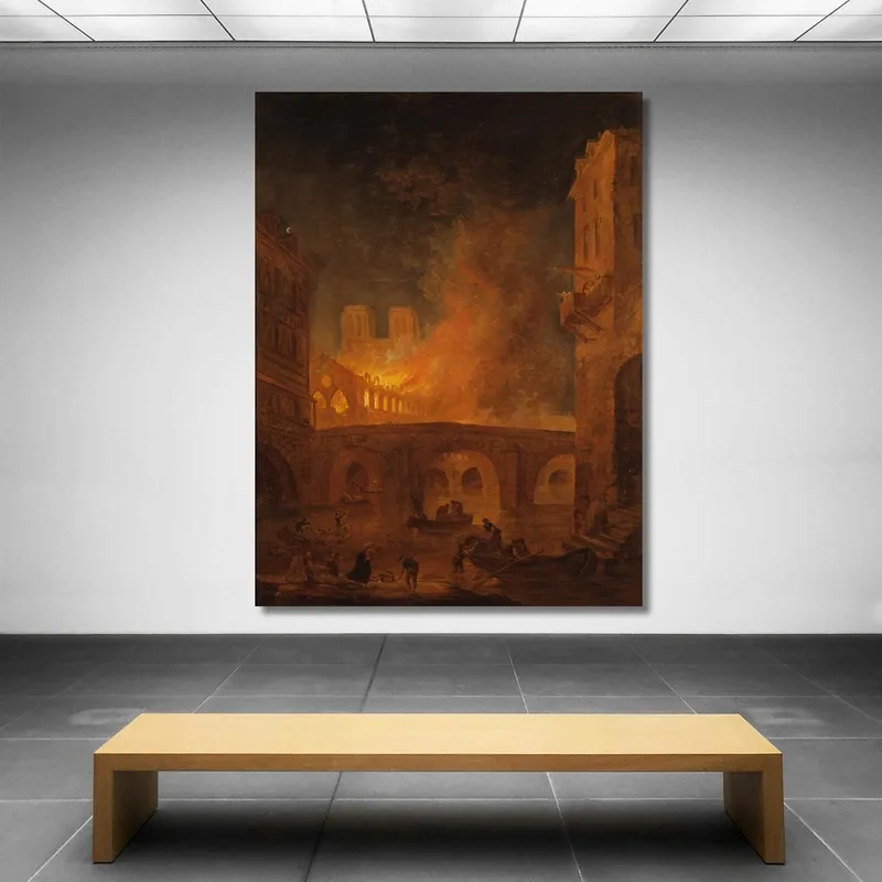Der Brand Des Hôtel-Dieu In Paris Hubert Robert