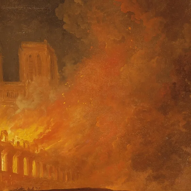 Der Brand Des Hôtel-Dieu In Paris Hubert Robert