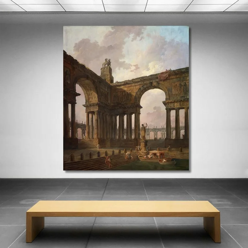 El Lugar De Aterrizaje Hubert Robert