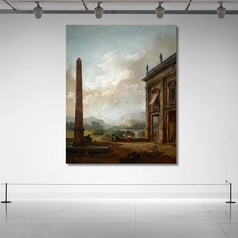 Der Obelisk 2 Hubert Robert