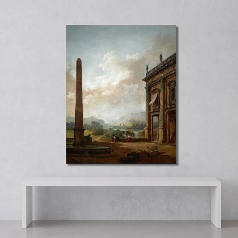 Der Obelisk 2 Hubert Robert