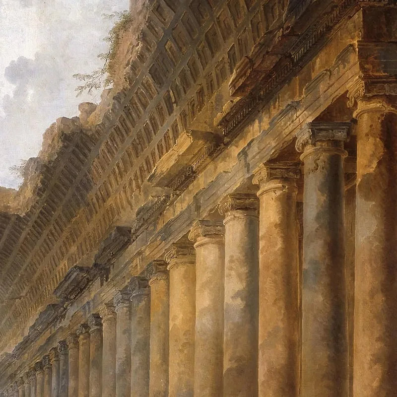 Il Vecchio Tempio Hubert Robert