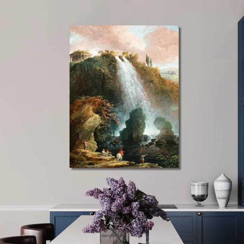 Die Tivoli-Wasserfälle Mit Dem Tempel Der Sibylle Hubert Robert