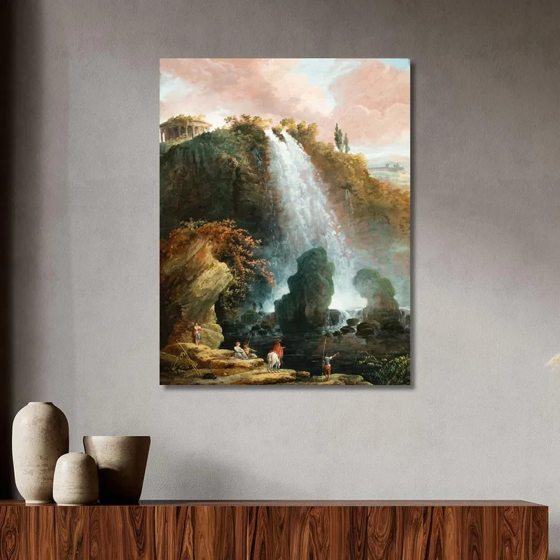 Die Tivoli-Wasserfälle Mit Dem Tempel Der Sibylle Hubert Robert