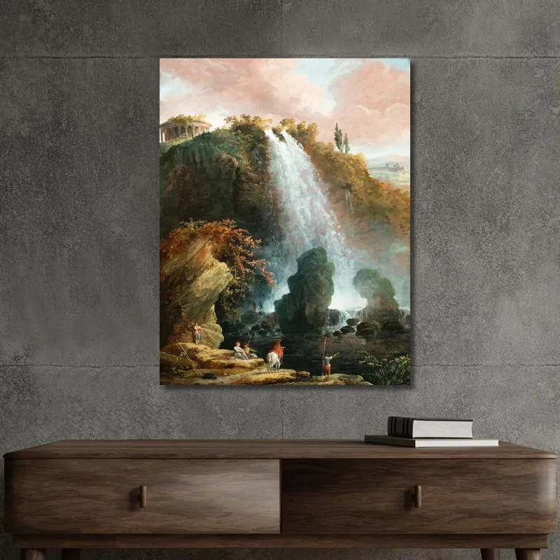 Die Tivoli-Wasserfälle Mit Dem Tempel Der Sibylle Hubert Robert