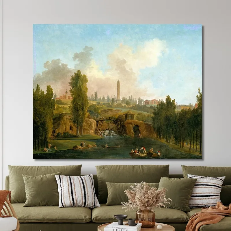 Blick Auf Den Park Von Méréville Hubert Robert