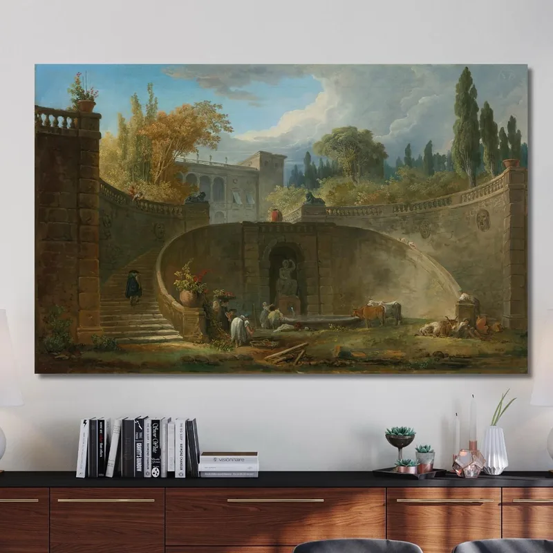 Villa Farnèse Avec Jardins À Caprarola Hubert Robert