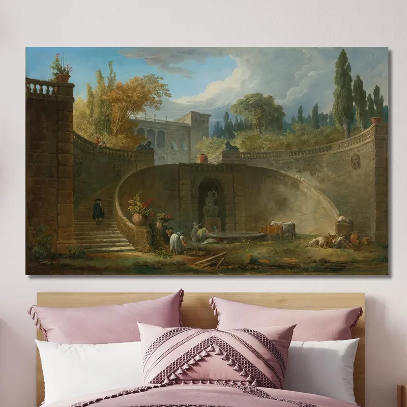 Villa Farnèse Avec Jardins À Caprarola Hubert Robert