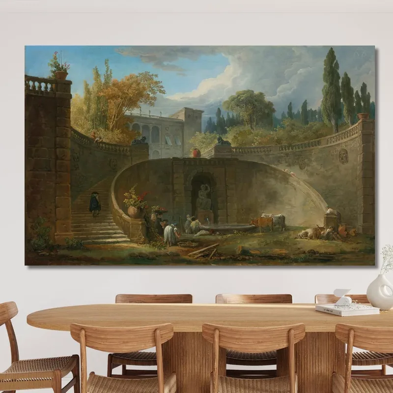 Villa Farnèse Avec Jardins À Caprarola Hubert Robert