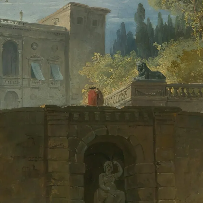 Villa Farnèse Avec Jardins À Caprarola Hubert Robert