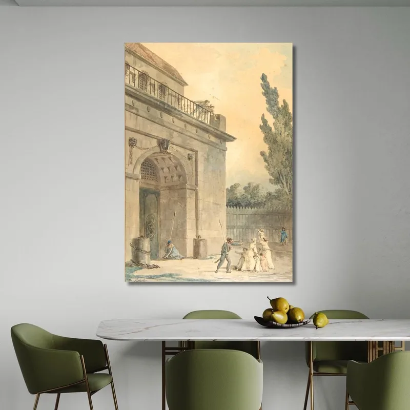 Visiteurs Quittant Une Prison Hubert Robert
