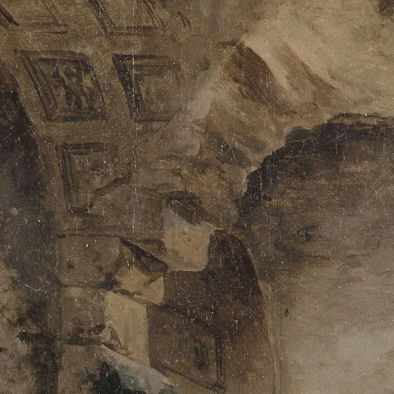 Lavandières Dans Les Ruines Du Colisée Hubert Robert