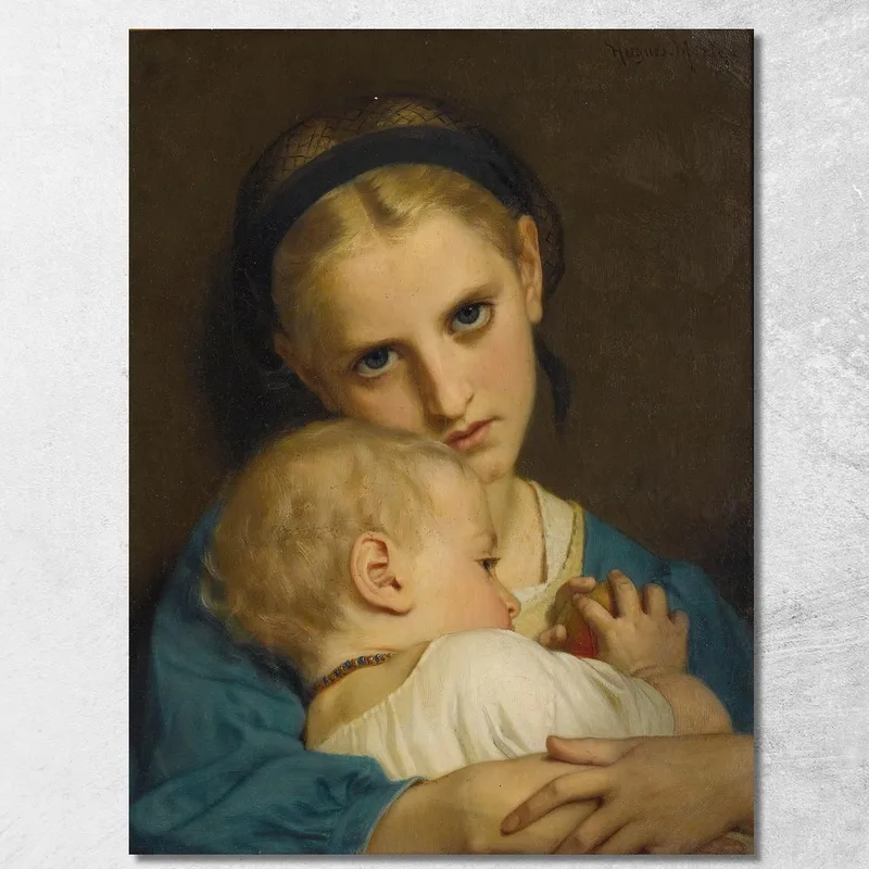 Afecto Hugues Merle cuadro en lienzo