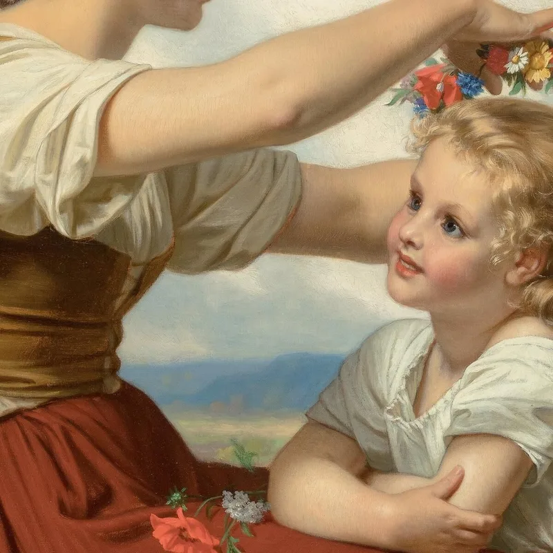 Krone Aus Feldblumen Hugues Merle