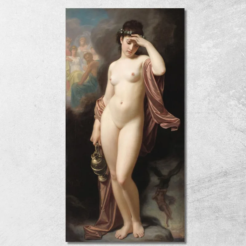 Hebe Después De La Caída Hugues Merle cuadro en lienzo