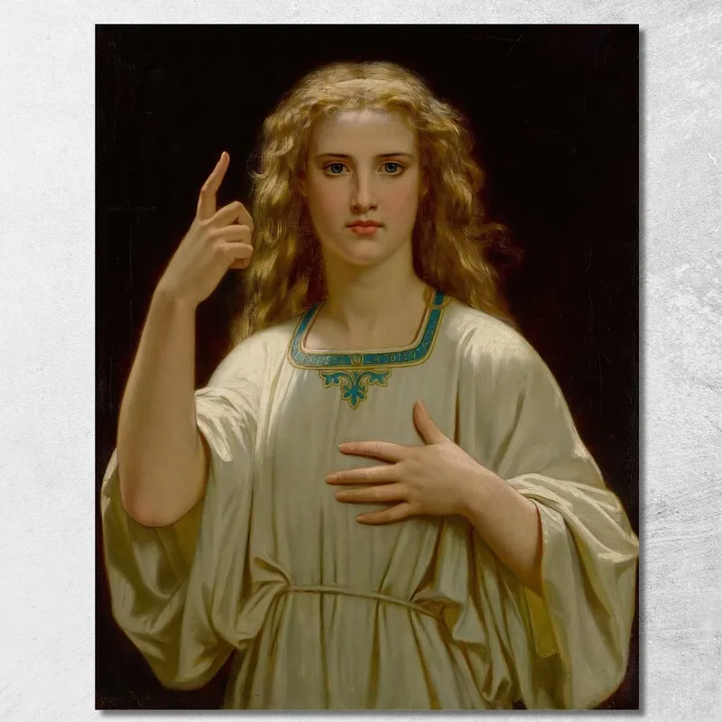 Piensa En Dios Hugues Merle cuadro en lienzo