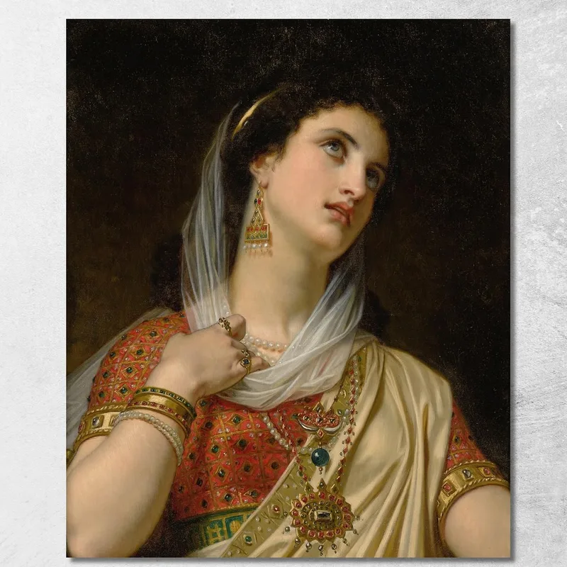 Reina Ester Hugues Merle cuadro en lienzo