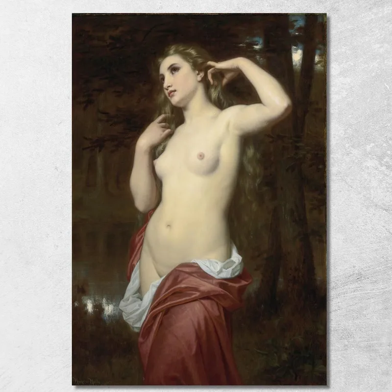 La Bañista Hugues Merle cuadro en lienzo
