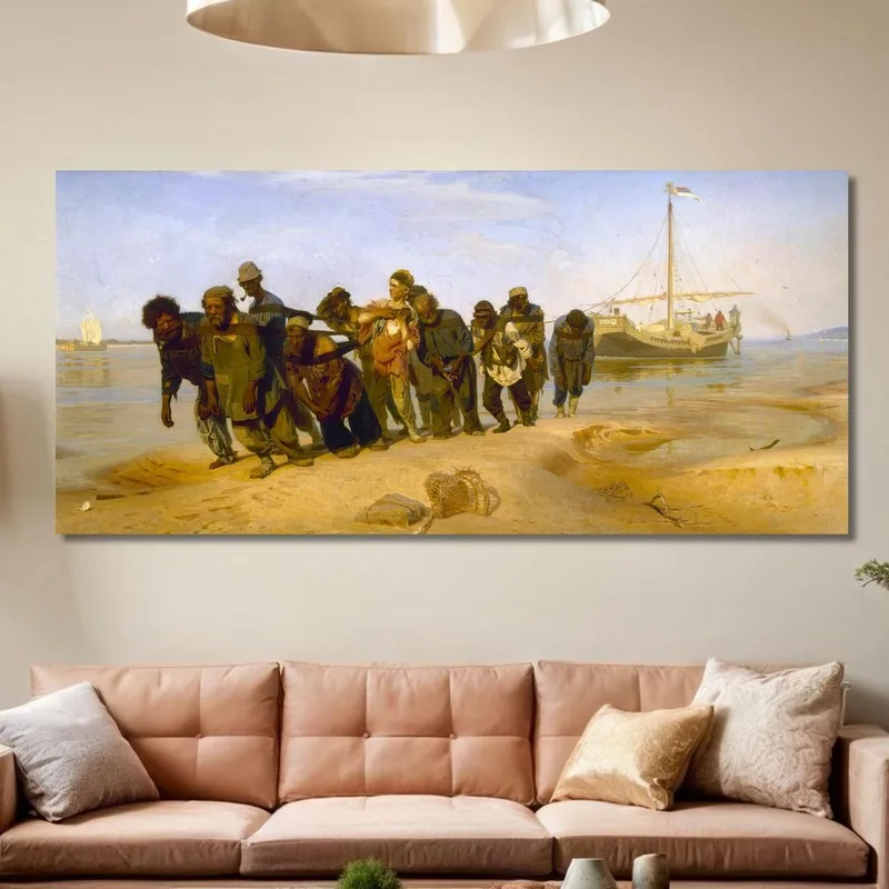 Lastkahntransporte Auf Der Wolga Ilya Efimovich Repin