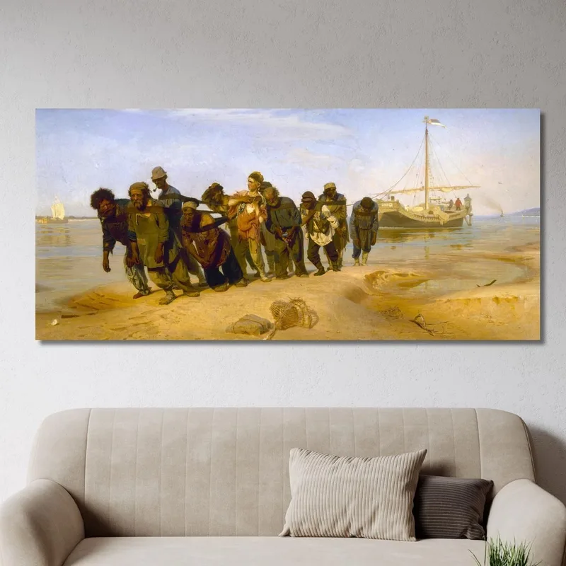 Lastkahntransporte Auf Der Wolga Ilya Efimovich Repin