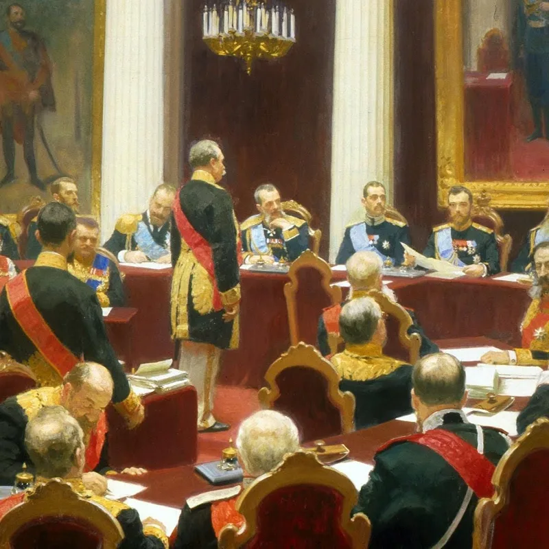 Feierliche Sitzung Des Staatsrates Ilya Efimovich Repin
