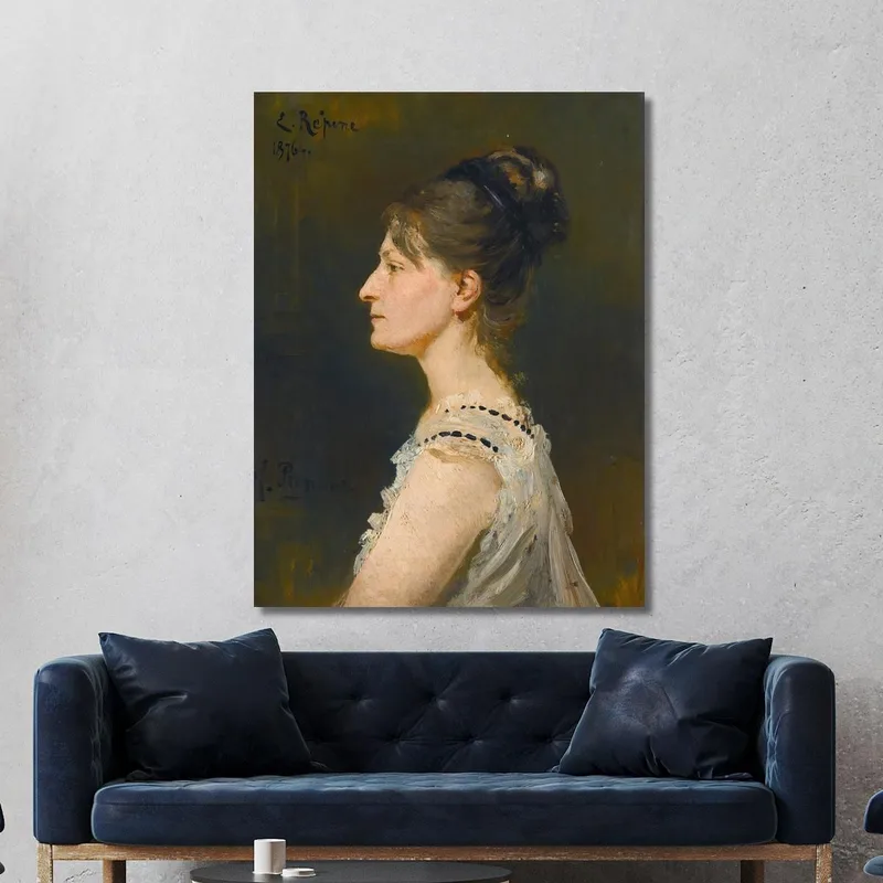 Porträt Einer Dame Angeblich Maria Grigorievna Ge Ilya Efimovich Repin